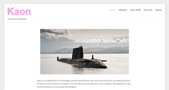 Desktop Screenshot of kaon.co.uk