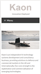 Mobile Screenshot of kaon.co.uk