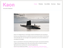 Tablet Screenshot of kaon.co.uk